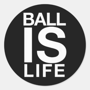Pegatina Redonda Ball Es El Logo De Life Para Los Fans Y Jugadores