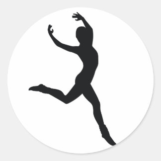Pegatina Redonda Ballet