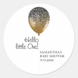 Pegatina Redonda Balloon Baby Shower Celebration