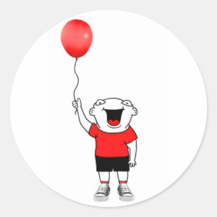 Pegatina Redonda Balloon Boy