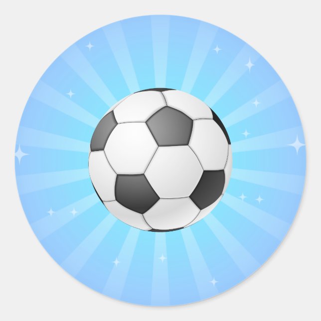 PEGATINA REDONDA BALÓN DE FÚTBOL (Anverso)