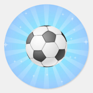 PEGATINA REDONDA BALÓN DE FÚTBOL