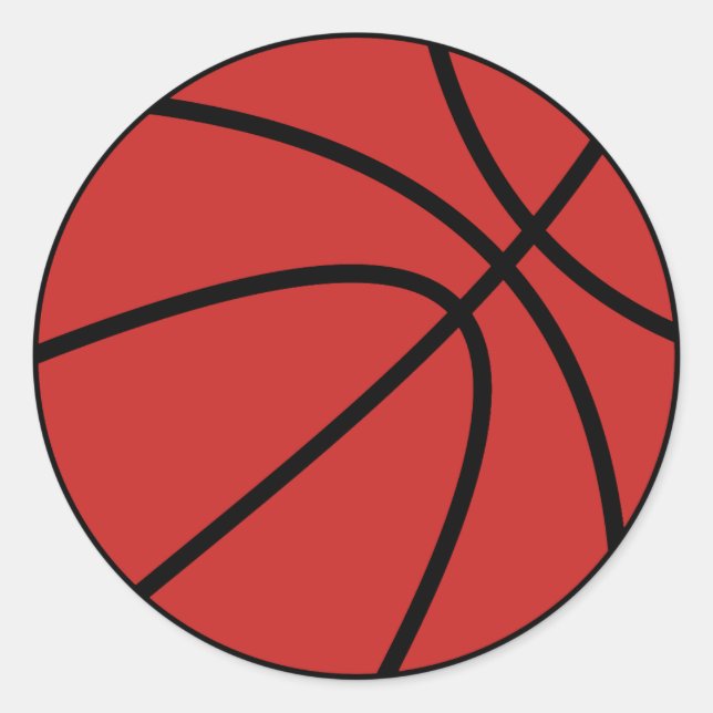 Pegatina Redonda Baloncesto (Anverso)