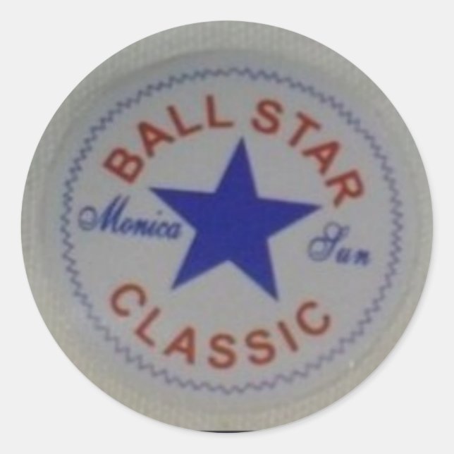 Pegatina Redonda Baloncesto (Anverso)