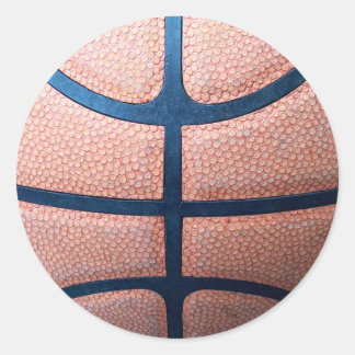 Pegatina Redonda Baloncesto