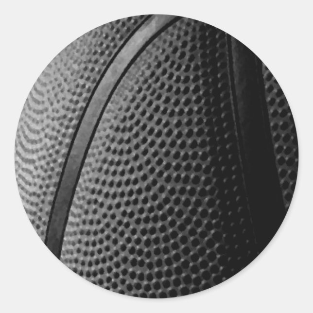 Pegatina Redonda Baloncesto (Anverso)