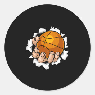 Pegatina Redonda Baloncesto 19