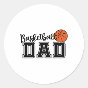 Pegatina Redonda Baloncesto con papá 6