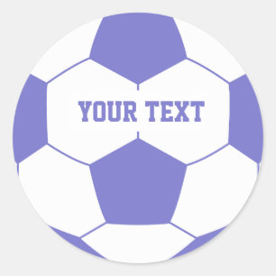 Pegatina Redonda Baloncesto de fútbol de texto de personalizado