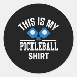 Pegatina Redonda Baloncesto - Dinker Badminton Tennis Pickleball Gi