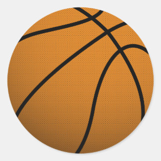 Pegatina Redonda Baloncesto Guay y bolas de deportes Personalizados