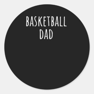 Pegatina Redonda Baloncesto papá 5