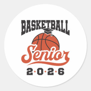 Pegatina Redonda Baloncesto Senior 2026