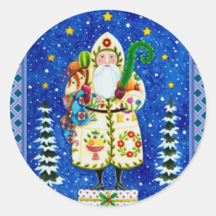 PEGATINA REDONDA BALTIMORE PRIMITIVO DE NAVIDAD DE PADRE CALIENTE
