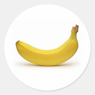 Pegatina Redonda banana