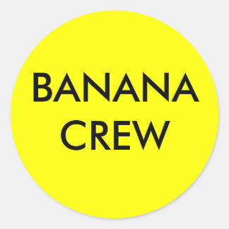 PEGATINA REDONDA BANANA CREW