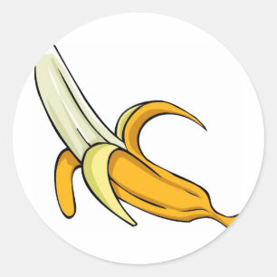 Pegatina Redonda Banana Split