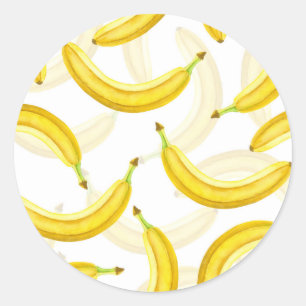 Pegatina Redonda Bananas