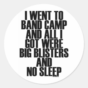 Pegatina Redonda Band Camp Blisters