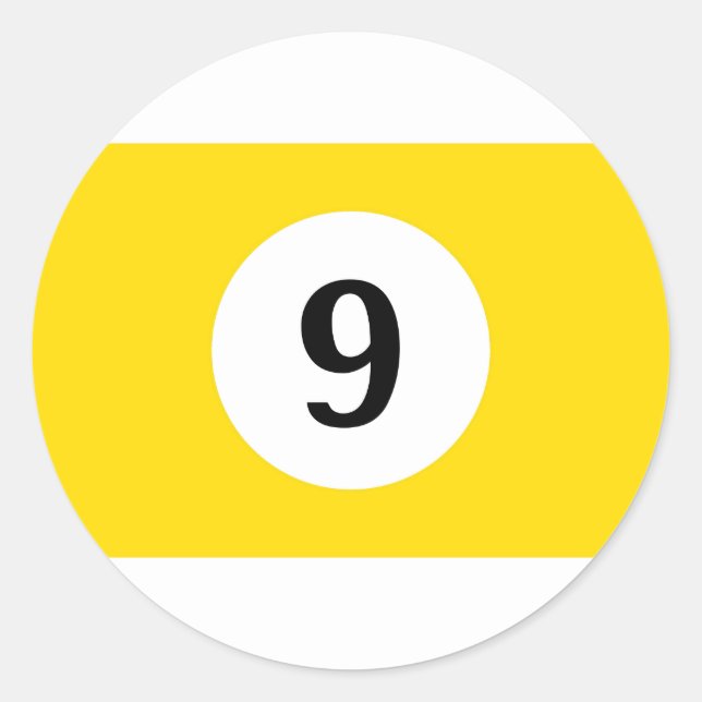 Pegatina Redonda Banda amarilla Banda amarilla 9 (Anverso)