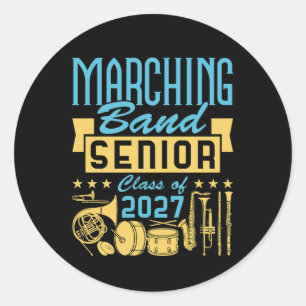 Pegatina Redonda Banda de Marcha Senior 2027