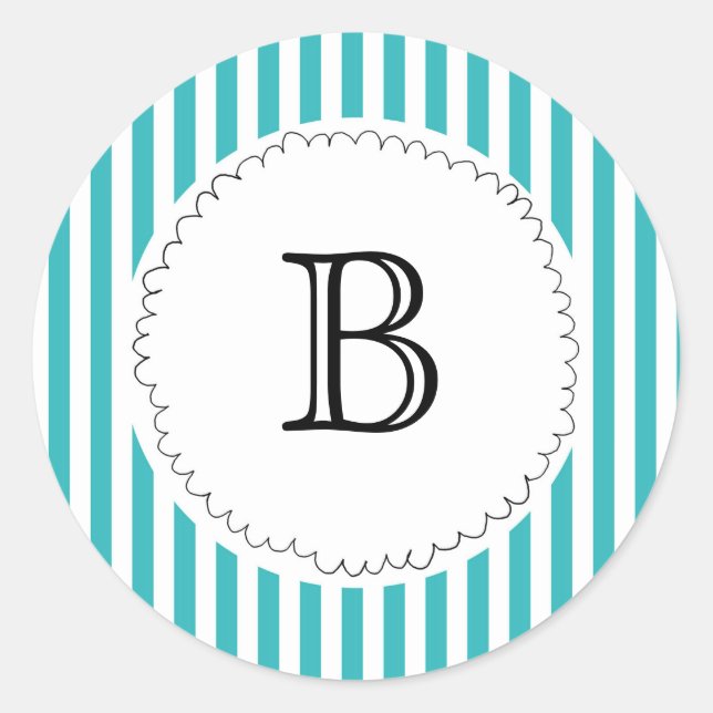 Pegatina Redonda Banda monográfica Ruffle Clase Verde azulada de co (Anverso)