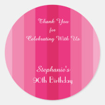 Banda rosa Gracias Fiesta de Cumpleaños Personaliz