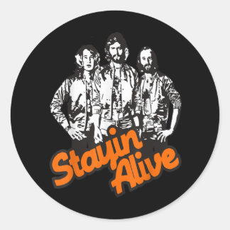 Pegatina Redonda Banda Stayin Alive Bee Gees