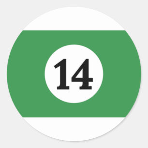 Pegatina Redonda Banda verde 14