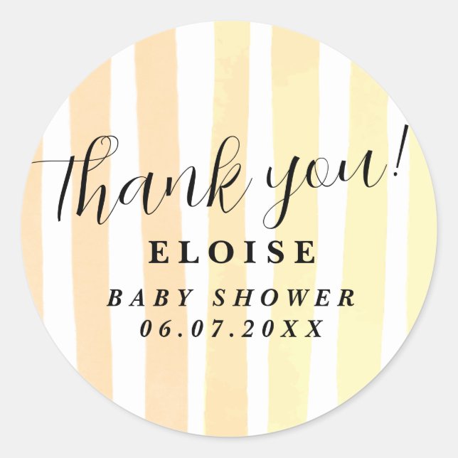 Pegatina Redonda Bandas modernas de enfriador de agua rosado ruso (Anverso)