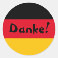 Bandera alemana gracias Danke