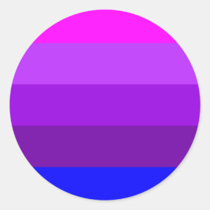 Pegatina Redonda Bandera alternativa del orgullo transgénero