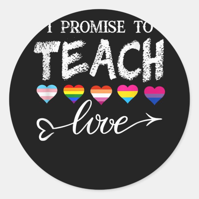 Pegatina Redonda Bandera arco iris humana 6 (Anverso)