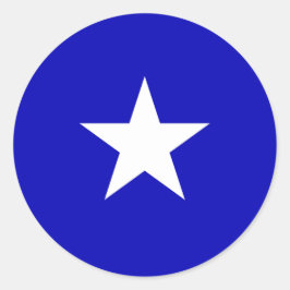 Pegatina Redonda Bandera azul Bonnie