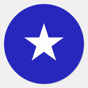 Pegatina Redonda Bandera azul Bonnie