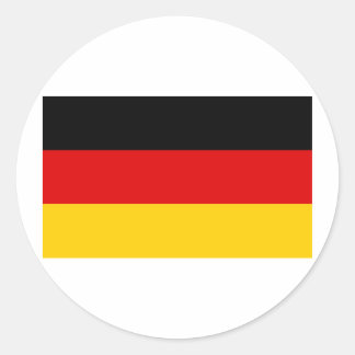 Pegatina Redonda Bandera de Alemania