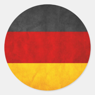 Pegatina Redonda Bandera de Alemania