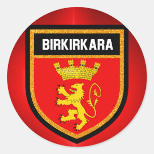 Pegatina Redonda Bandera de Birkirkara