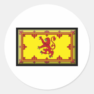 Pegatina Redonda Bandera de Escocia