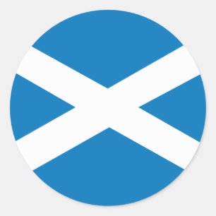 Pegatina Redonda Bandera de Escocia