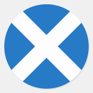 Pegatina Redonda Bandera de Escocia