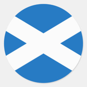 Pegatina Redonda Bandera de Escocia - Bratach na h-Alba