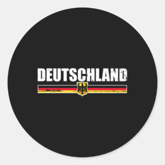 Pegatina Redonda Bandera de Gery Deutschland Proud Ger