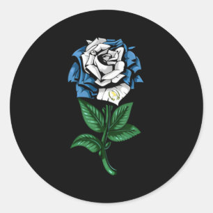 Pegatina Redonda Bandera de Guatemala Guatemala