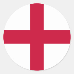 Pegatina Redonda Bandera de Inglaterra