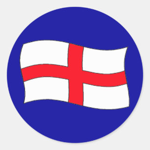 Pegatina Redonda Bandera de Inglaterra