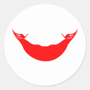 Pegatina Redonda Bandera de Isla de Pascua