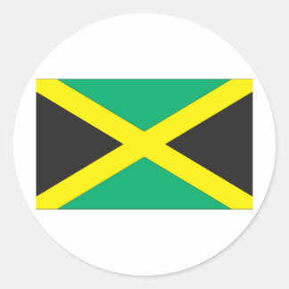 Pegatina Redonda Bandera de Jamaica