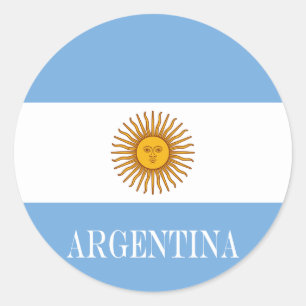 Pegatina Redonda Bandera de la Argentina Bandera De la Argentina