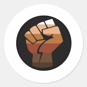 PEGATINA REDONDA BANDERA DE LA CADENA DE POC